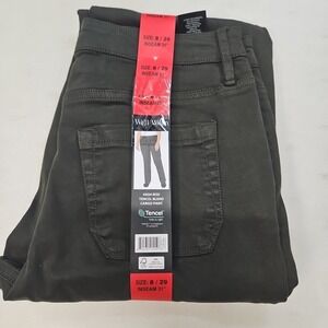 Well Worn High Rise Tencel Blend Cargo Pant Size 8/29, Olive NWT